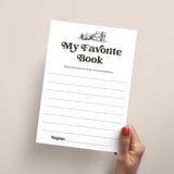 Book Club Printable Share Your Favorite Book