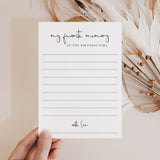 My Favorite Memory of the Birthday Girl Cards Printable