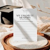 My Favorite Memory Of The Graduate Card Printable