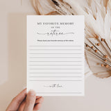 Printable My Favorite Memory Of The Retiree Cards for Retirement Party