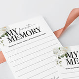 My Favorite Memory Wedding Anniversary Party Printable