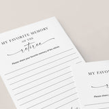 Printable My Favorite Memory Of The Retiree Cards for Retirement Party