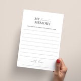 My Favorite Memory Anniversary Cards Printable