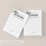 My Favorite Memory Wedding Anniversary Party Printable