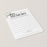 My Favorite Memory Wedding Anniversary Party Printable