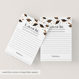 Graduation Favorite Memory Cards Printable