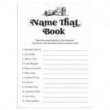 Fun Book Club Icebreaker Game Name That Book Printable by LittleSizzle