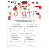Santa's Naughty or Nice List for Adults Printable by LittleSizzle