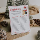 Christmas Naughty or Nice List for Adults Printable