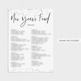 New Year's Feud with Answers Printable