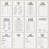 Minimalist New Year's Party Games Bundle Printable by LittleSizzle