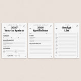 2026 New Year Resolution and Reflection Cards Printable by LittleSizzle