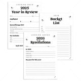 2026 New Year Resolution and Reflection Cards Printable by LittleSizzle