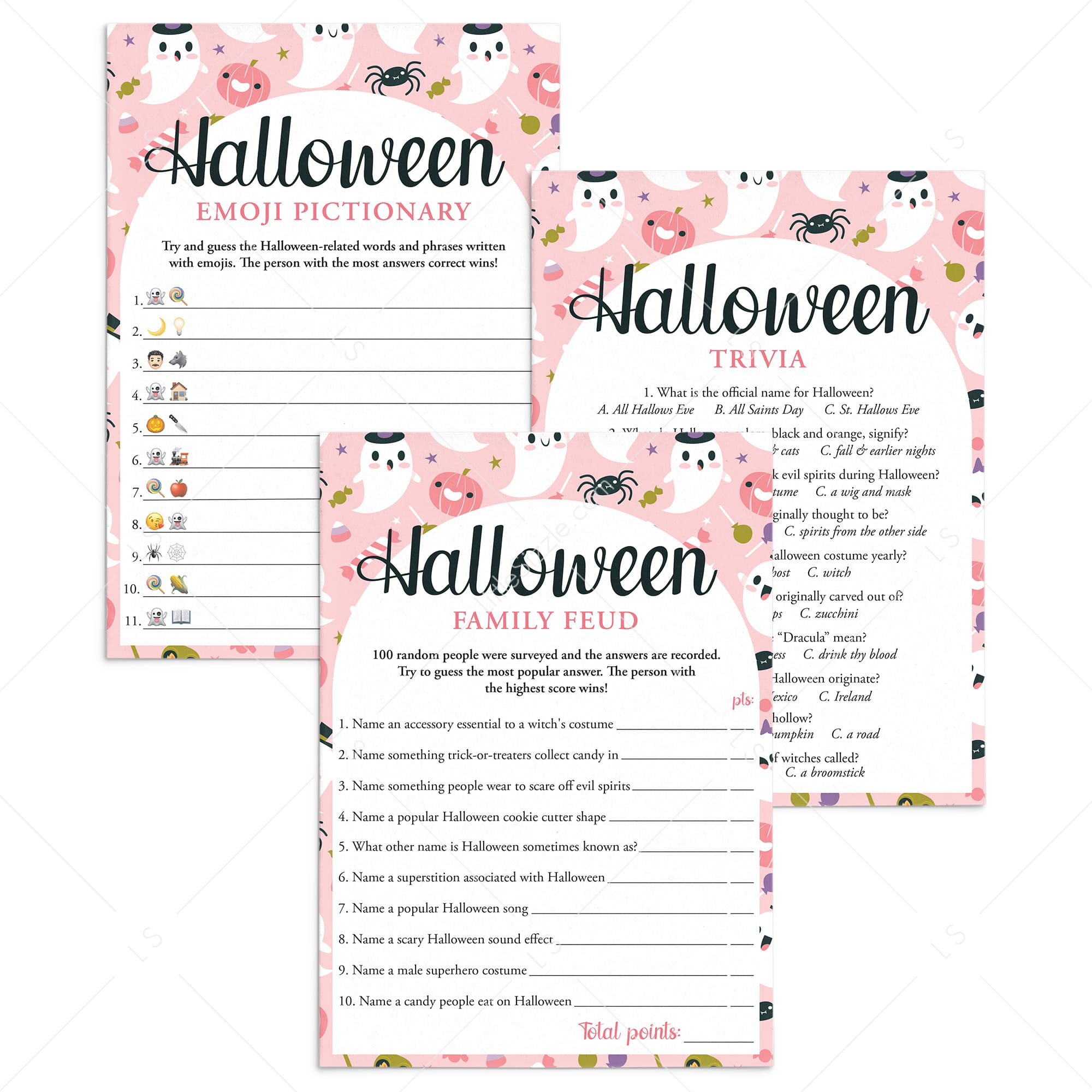 Not So Spooky Halloween Games Bundle for Ghouls by LittleSizzle