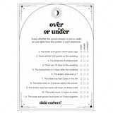 Mystical Bridal Shower Game Over or Under Printable by LittleSizzle
