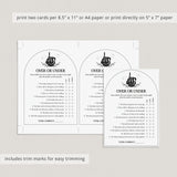 Halloween Wedding Shower Game Over or Under