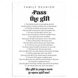 Family Reunion Pass The Gift Game Printable by LittleSizzle