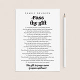 Family Reunion Pass The Gift Game Printable by LittleSizzle