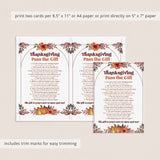 Thanksgiving Pass The Present Game Printable