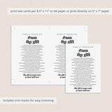 Family Reunion Pass The Gift Game Printable