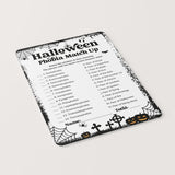 Halloween Phobia Match-Up Game Printable