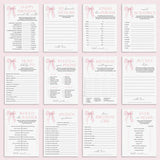 Pink Sweet Sixteen Party Games Pack Printable by LittleSizzle