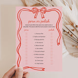 Wavy Border Porn or Polish Game with Answers Printable