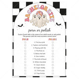 Let's Go Ghouls Bach Party Game Porn or Polish Instant Download by LittleSizzle