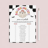 Let's Go Ghouls Bach Party Game Porn or Polish Instant Download by LittleSizzle