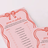 Wavy Border Porn or Polish Game with Answers Printable