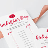 Porn or Polish Galentines Day Game with Answer Key Printable