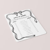 Adult Party Porn or Polish Printable Game Coquette Theme