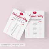 Porn or Polish Galentines Day Game with Answer Key Printable