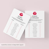 Porn or Polish Game with Answer Key Printable