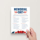 Memorial Day Games for Family Printable