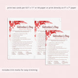 12 Valentine's Day Games for Adults Printable