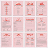 Pink and Red Galentines Day Games Printable by LittleSizzle