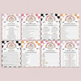 Retro Halloween Bachelorette Party Games Instant Download by LittleSizzle