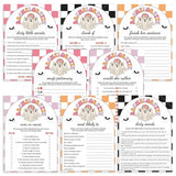 Retro Halloween Bachelorette Party Games Instant Download by LittleSizzle