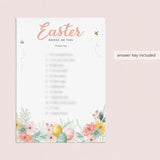 Easter Riddle Me This Game with Answers Printable