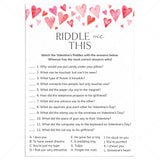 Valentine's Riddles for Kids Printable Answers Included by LittleSizzle