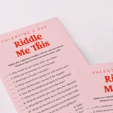 Riddle Me This Valentines Game Printable