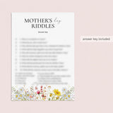 Mother's Day Riddles with Answers Printable