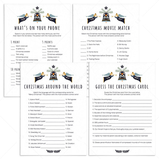 Friendsmas Party Games Bundle Instant Download by LittleSizzle
