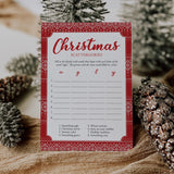 Christmas Scattergories Holiday Party Game Printable