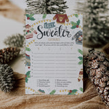 Ugly Christmas Sweater Game Scattergories Printable