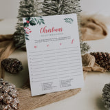 Printable Holiday Party Game Scattergories
