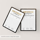 Golden Birthday Scattergories Game Printable