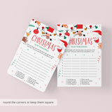 Printable Friendsmas Party Game Scattergories