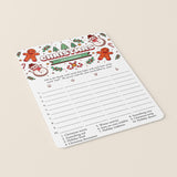 Printable Family Christmas Game Scattergories